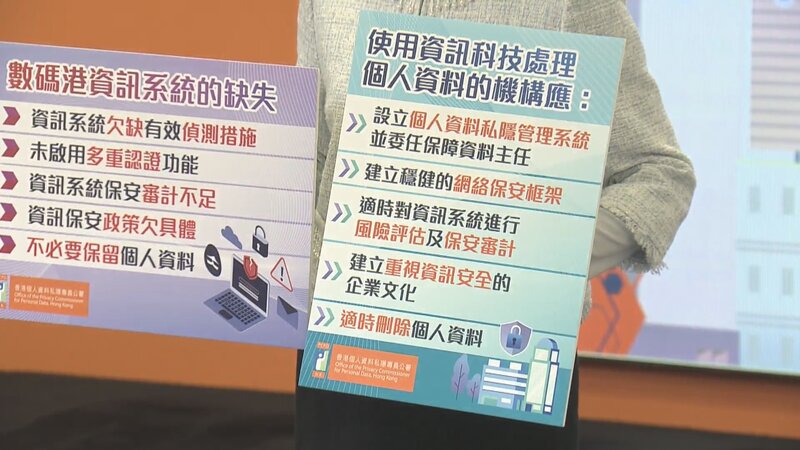 數碼港資料外洩 私隱公署：欠缺足夠措施保障系統安全 違反《私隱條例》.jpg