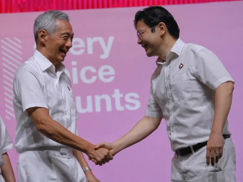 李顯龍宣布5月15日卸任，將權力移交給副總理兼財政部長黃循財。.jpg