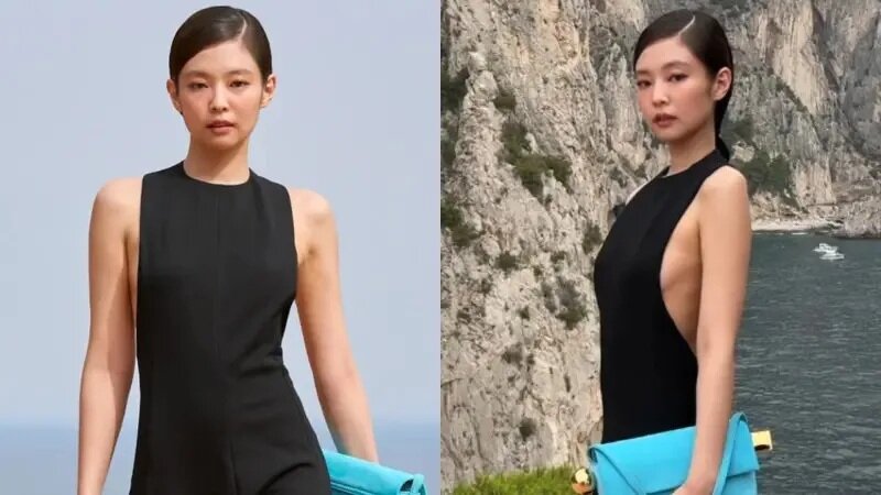 1 ▲BLACKPINK Jennie露側胸走秀，有人揶揄像獵豹喝醉在走路。.jpg