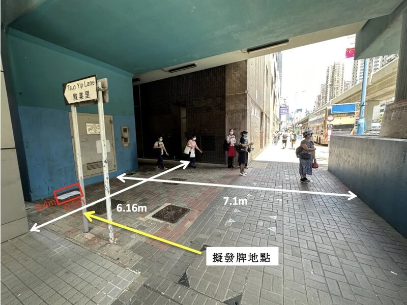 2 佘永盛獲食環署安置在觀塘道工廈區行人天橋底持牌營業。.jpg