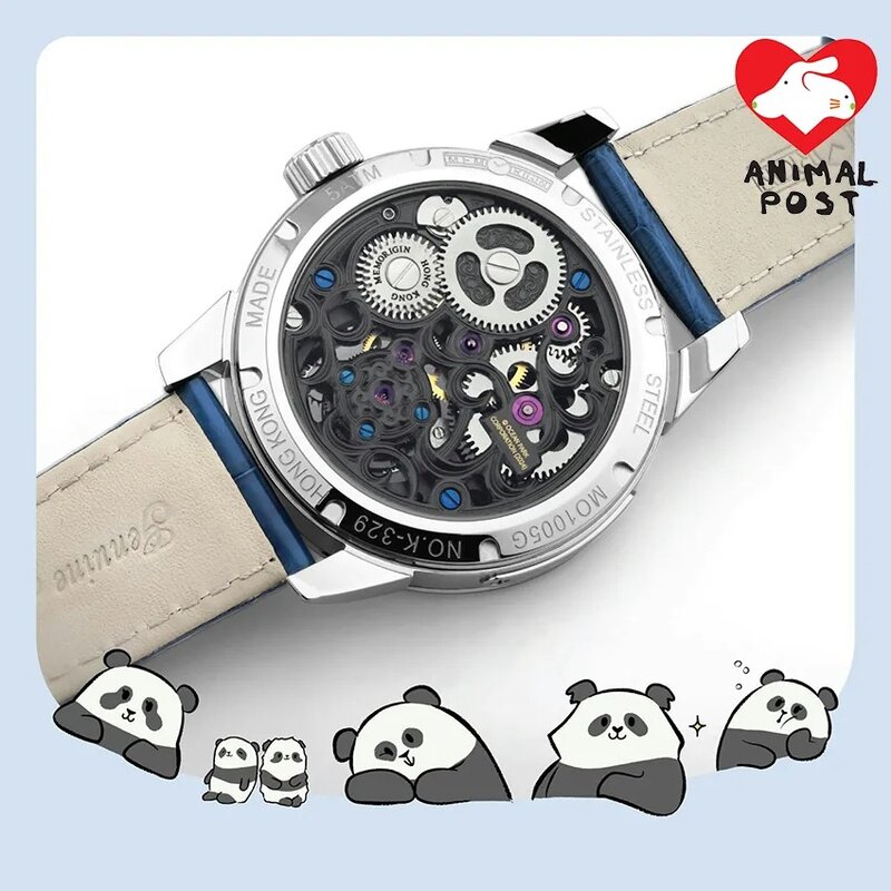 3 海洋公園昨日在社交媒體宣布與品牌合作推出以鱷魚皮作表帶的大熊貓陀飛輪。.jpg