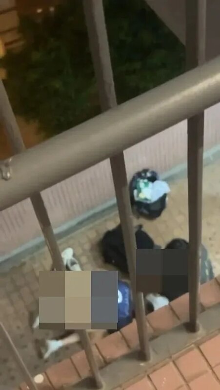 1 一個屋苑上演「活春宮」事件。（網上影片截圖）.jpg