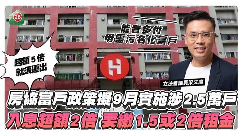 房協富戶政策擬9月實施涉2.5萬戶，入息超額最多交雙倍租金.jpg