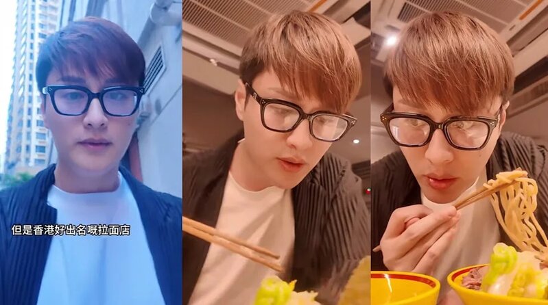 1   謝東閔戴着黑色粗框眼鏡，鼻樑挺直，網民指他顏值升級，笑問是否「去完韓國整容」。.jpg