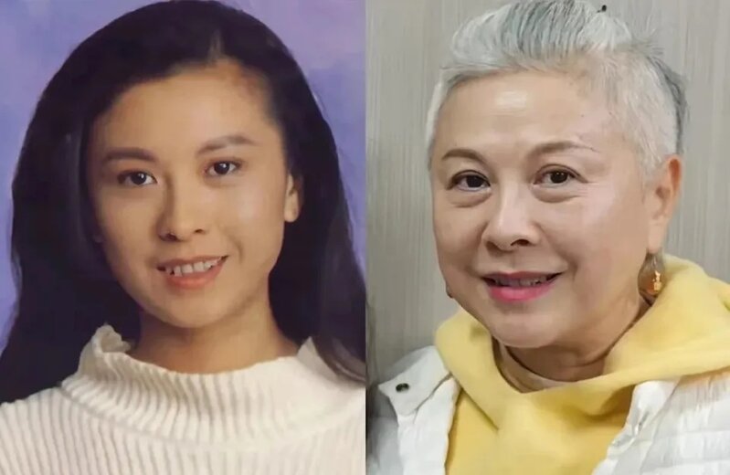 1 日前有網民在小紅書上載梁雁翎的最新相片，只見她留著短白髮，化了淡妝，與年輕時的.jpg