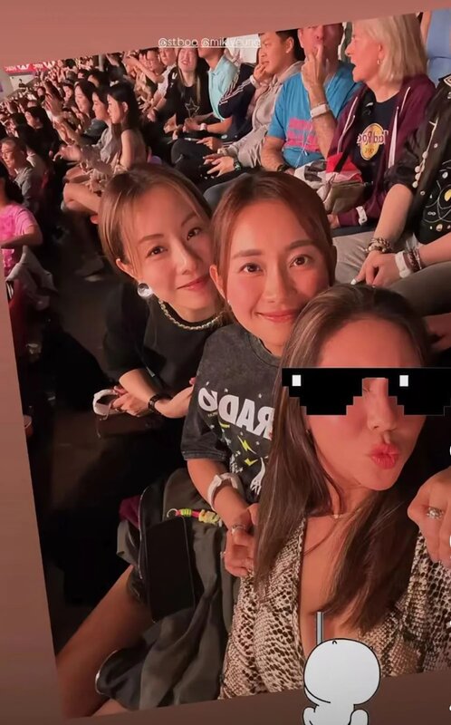 1 Stephy 同Cookies隊友楊愛瑾Miki一齊攜眷睇show.jpg