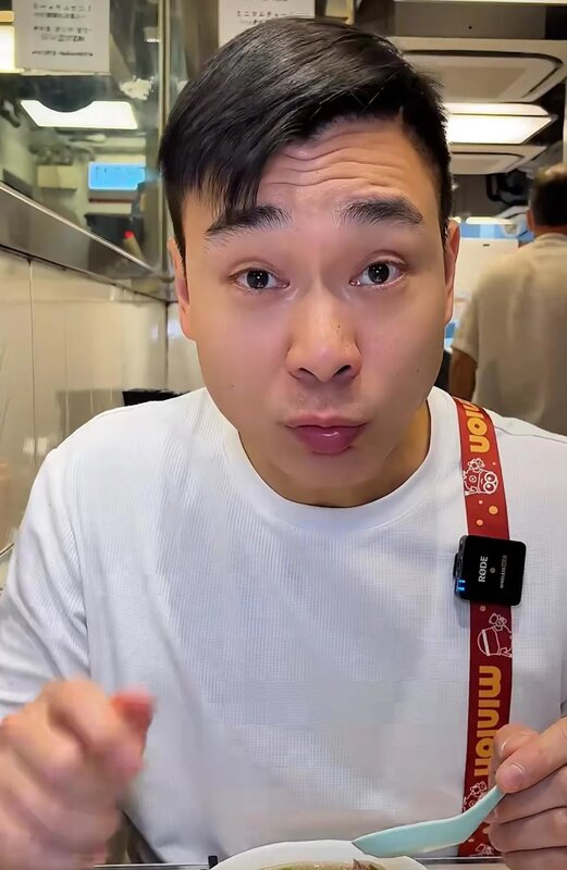 1 《愛．回家》演員秦翊洺日前去到九記牛腩拍「探店片」.jpg