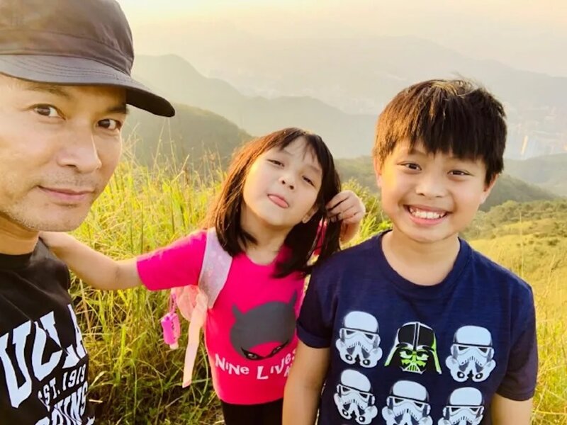 4   郭晉安與歐倩怡去年離婚，一對子女由爸爸照顧。（微博@郭晉安--歐倩怡）.jpg