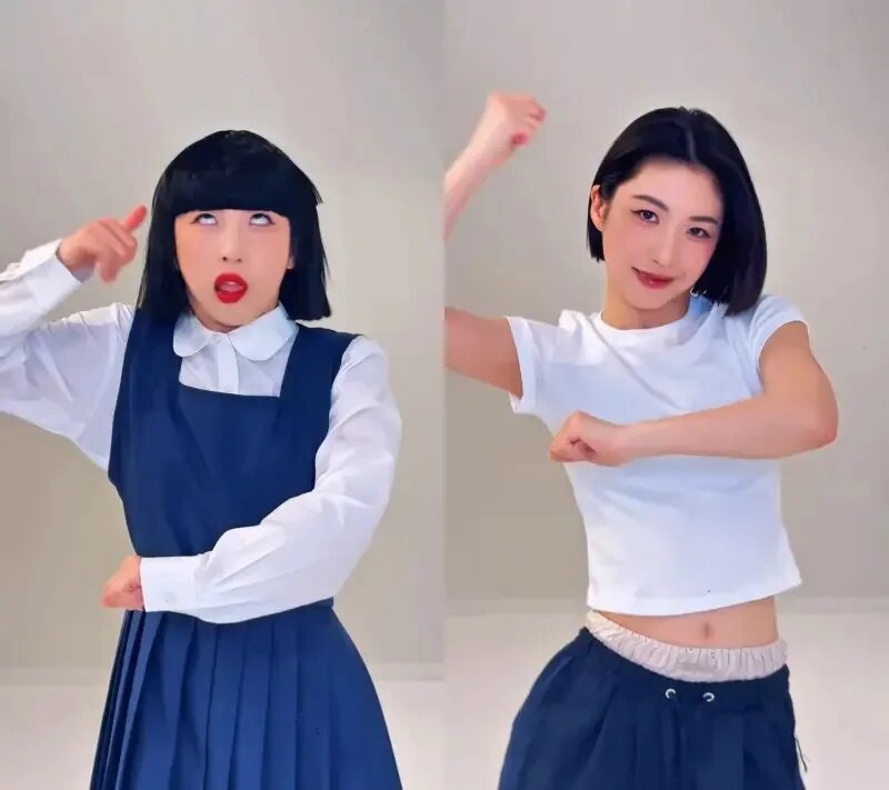 2 Nona日前拍了一支「搞怪女變美女」的影片大爆紅。（圖／Nona IG）.jpg