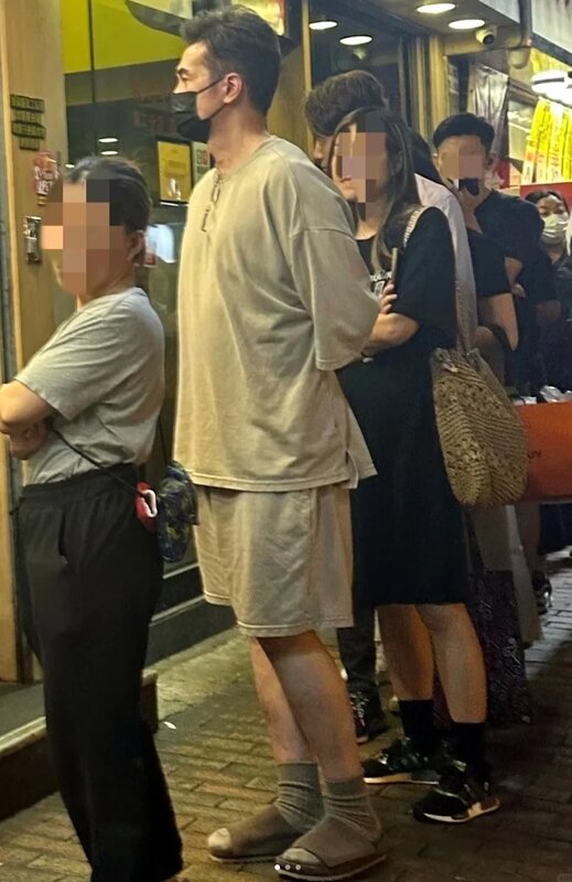 1 陳豪大叔look短褲著襪襯拖鞋出沒深水埗.jpg