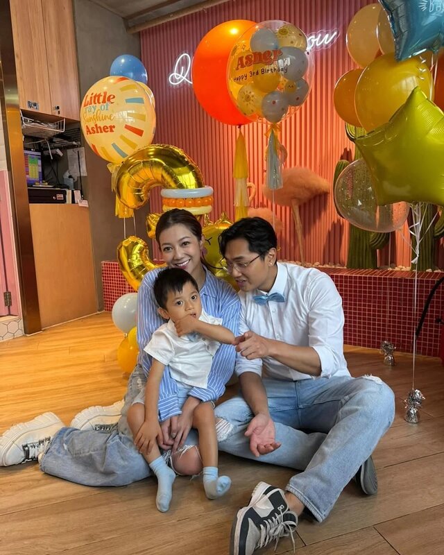 2 鄭俊弘何雁詩為囝囝搞3歲生日派對 「天使綜合症」情況好轉即將上學.jpg