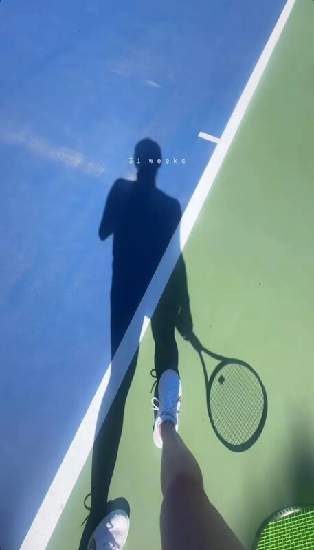 2  挺着巨肚仍熱衷於做運動.jpg