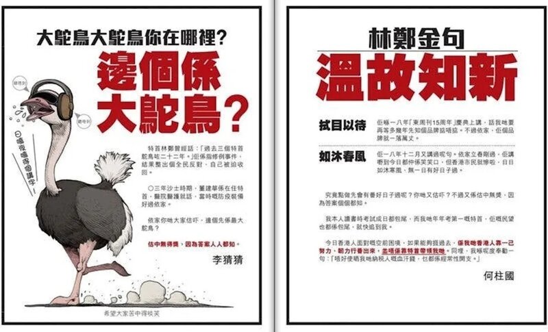 4   何柱國透過報章全版諷刺林鄭施政不力.jpg