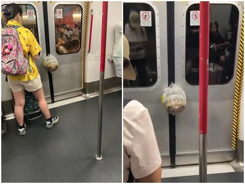 港鐵內地大媽想「衝門」 外賣夾車門半天吊.jpg