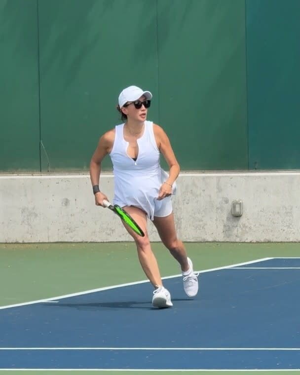 5 打個人賽時，謝婷婷更加係懷孕32周。.jpg