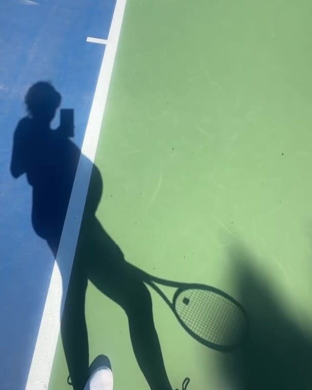 7   謝婷婷晒出練習時，個肚已經籮咁大。.jpg