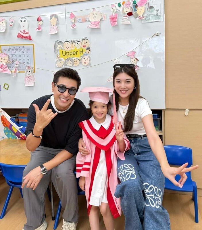 4 單文柔與陳展鵬的女兒「小豬比」已6歲，近日幼稚園畢業。（小紅書@單文柔_菲比）.jpg