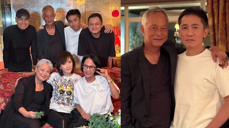 1  劉嘉玲與丈夫梁朝偉出席聚會，在場者還有周潤發與太太陳薈蓮、導演杜琪峯（杜Sir）.jpg