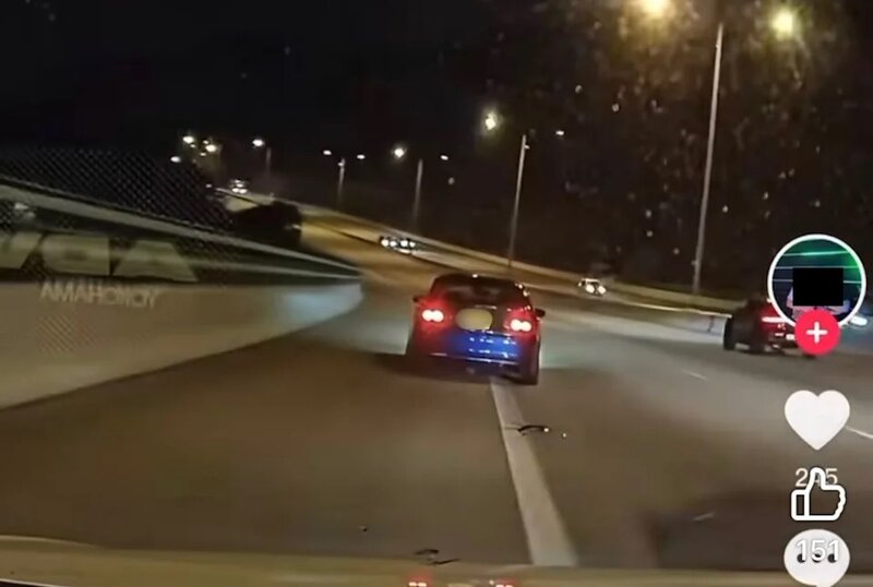 2 藍色本田房車和第一身視角的白色車都曾經駛入路肩。.jpg