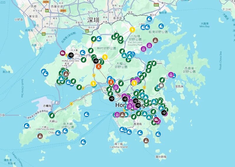 樺加沙災後｜本土研究社自家風災地圖 屯門大量塌樹 富麗敦將軍澳南突顯臨海風險.jpg