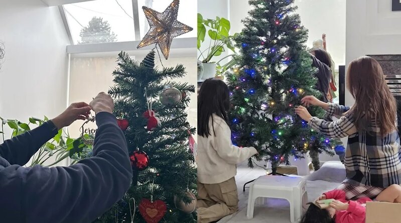 2 41歲鍾嘉欣傳婚變 全家總動員布置聖誕樹 網民：點解全部見唔到樣？.jpg