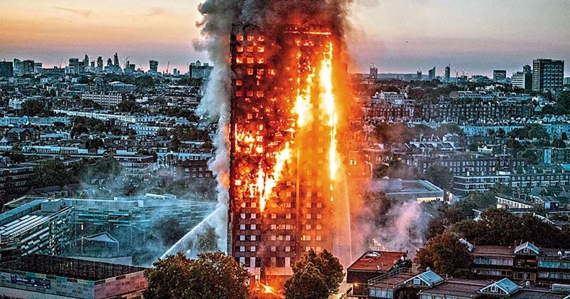 1 英國倫敦住宅格倫費爾大廈2017年6月14日凌晨發生大火，造成72人死亡。.jpg