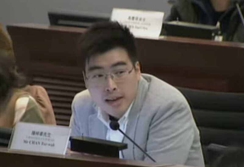 4 陳梓華將會是最早出獄被告。（立法會 2016 年 3 月 29 日環境事務委員會會議片段截圖）.jpg