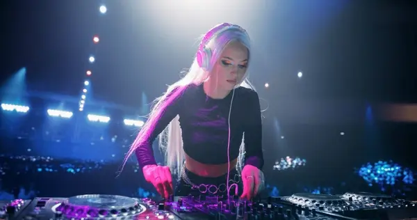stylish-girl-performing-dj-concert-600nw-2545927337.webp