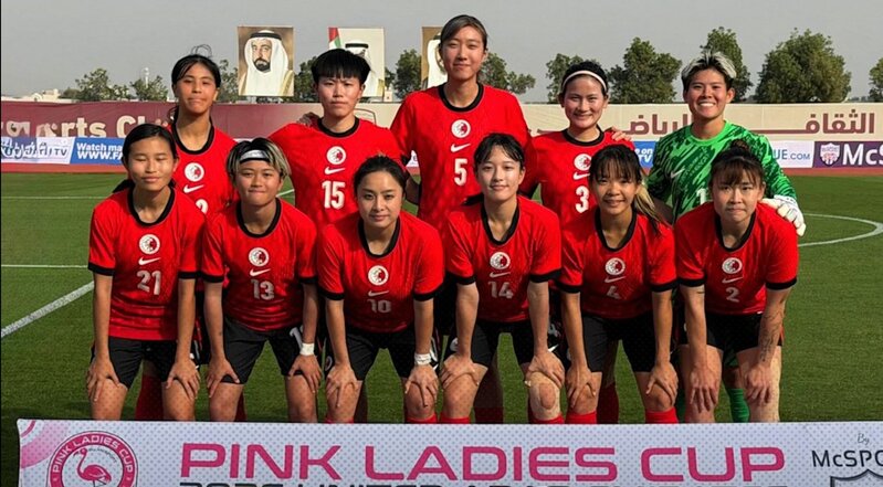 香港女子足球代表隊早前赴阿聯酋杜拜參加比賽。（足總 facebook）.jpg