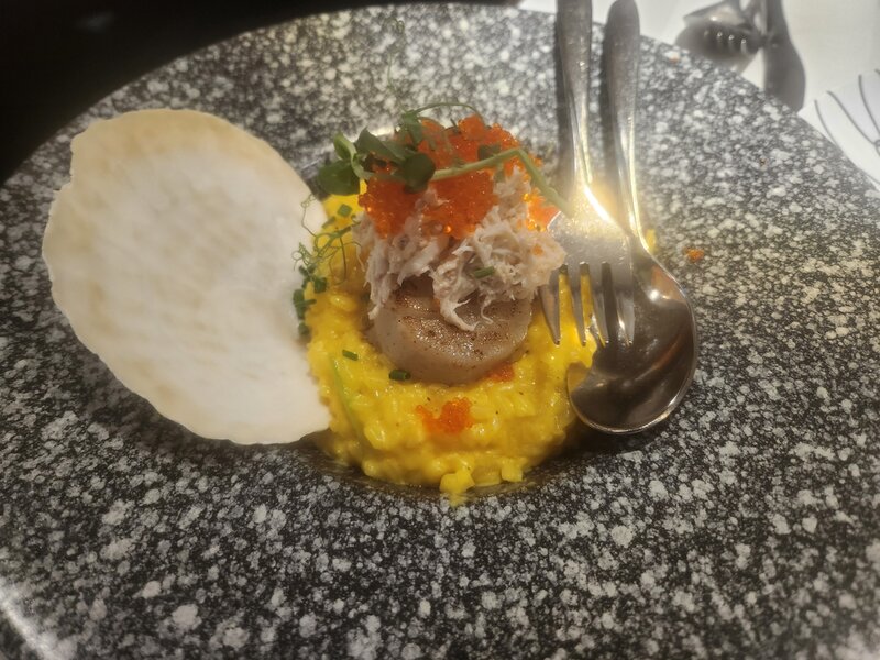 鮮蟹肉北海道帶子紅花意大利飯.jpg