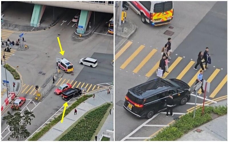 網上熱話｜中港牌七車逆線行車遇警車斷正 警員增援獲網民激讚.jpg